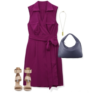 summer interview wrap dress