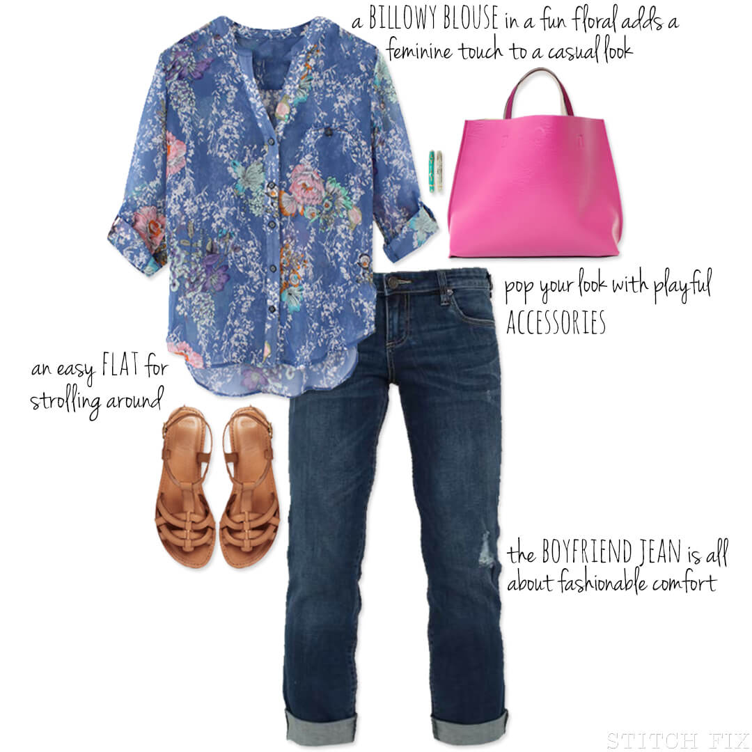 Floral Blouse Outfitting for Spring