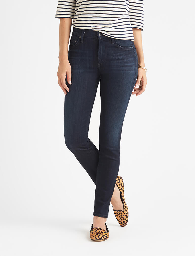 straight leg ankle jeans